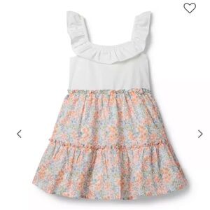 Janie and Jack Elegant Cream Ruffle Dress